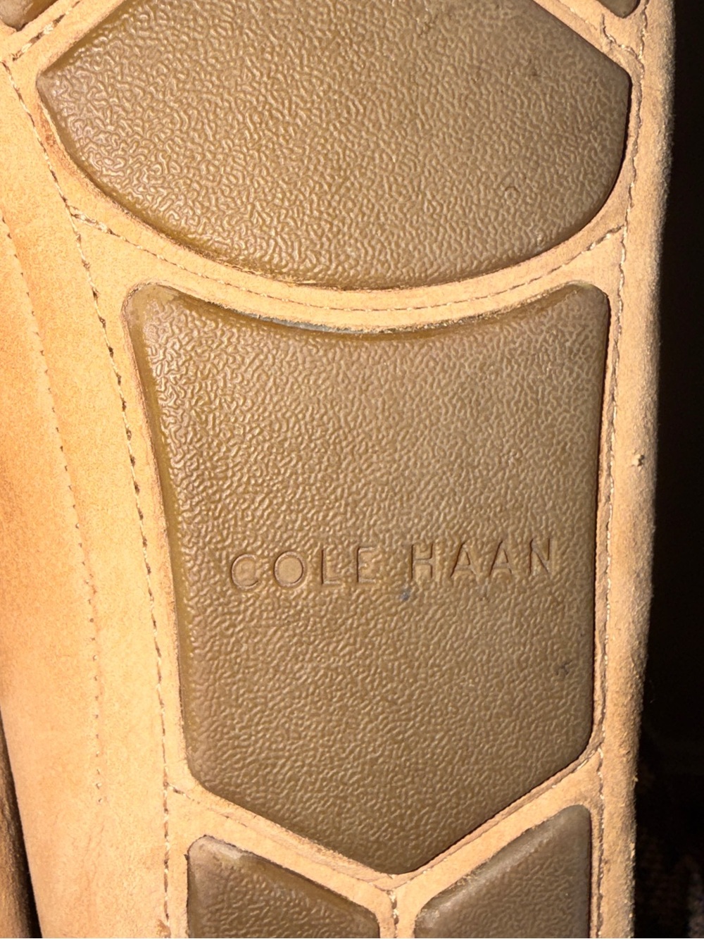 Cole Haan Evelyn Bow Driver Loafers Birch Beige Nubuck Suede Women’s 7B - Picture 15 of 16